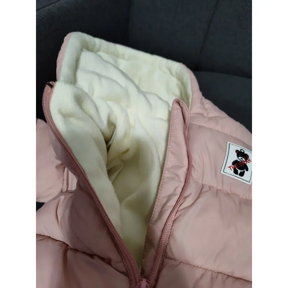 Brand New Pink Plush-Lined Snow Suit 3-6 Months Baby